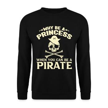 Pirate Kids Skull Party Pirates - Sweat-shirt Unisexe - noir - Devant - Alina (178cm) & Michal (187cm)