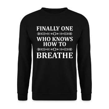 Respiratory therapists Respiratory therapist Occupational therapists - Unisex Sweatshirt - black - Front - Alina (178cm) & Michal (187cm)
