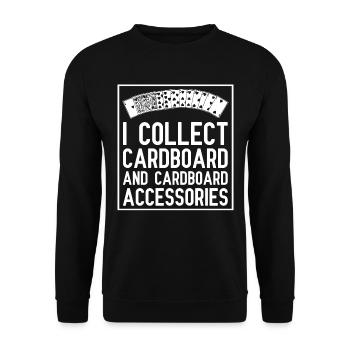 Kartenspiel Kartenspieler Pokern - Unisex Pullover - Schwarz - Vorne - Alina (178cm) & Michal (187cm)