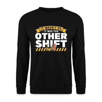 Forklift Driver Forklift Truck Driver - Unisex Sweatshirt - black - Front - Alina (178cm) & Michal (187cm)