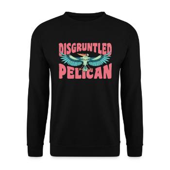 Pelican Pelicans Oiseaux Oiseaux Oiseaux - Sweat-shirt Unisexe - noir - Devant - Alina (178cm) & Michal (187cm)