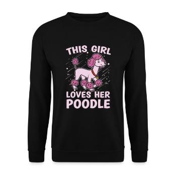 Cette fille l’aime - Sweat-shirt Unisexe - noir - Devant - Alina (178cm) & Michal (187cm)