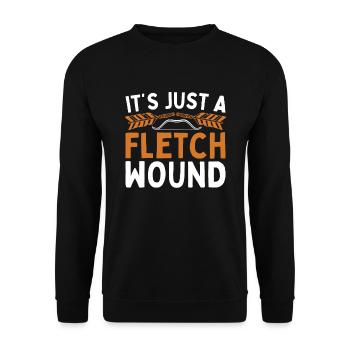 It Is Only A Braid wound For Lovers of - Unisex Sweatshirt - black - Front - Alina (178cm) & Michal (187cm)