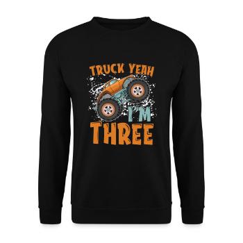 Règles du Monster Truck ! Truck Lover Monster Truck - Sweat-shirt Unisexe - noir - Devant - Alina (178cm) & Michal (187cm)