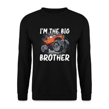 Règles du monster truck ! Camion-amoureux-monstre-camion - Sweat-shirt Unisexe - noir - Devant - Alina (178cm) & Michal (187cm)
