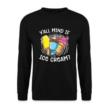Macht Es Euch Etwas Aus, Wenn Eis? - Unisex Pullover - Schwarz - Vorne - Alina (178cm) & Michal (187cm)