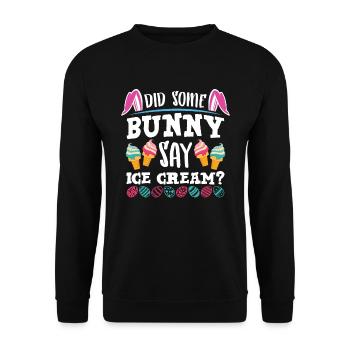 Ice Cream Easter Sunday Snakes - Unisex Sweatshirt - black - Front - Alina (178cm) & Michal (187cm)