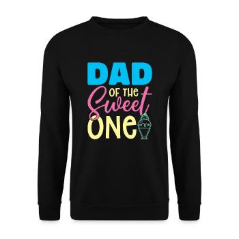 Papa de Sweet Ice Cream Lover Papa Papa - Sweat-shirt Unisexe - noir - Devant - Alina (178cm) & Michal (187cm)