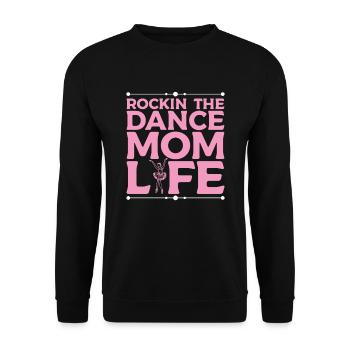 Rockin' The Dance Mom Life Ballett Mom Ballet - Unisex Pullover - Schwarz - Vorne - Alina (178cm) & Michal (187cm)