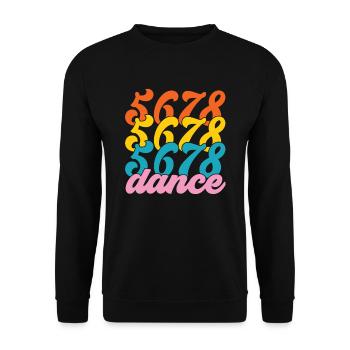 Retro Vintage 5678 Dance Ballerina Ballet Lady - Unisex Sweatshirt - black - Front - Alina (178cm) & Michal (187cm)