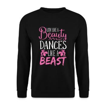 Ressemblez à un tyran danse comme une bête Ballet Dance - Sweat-shirt Unisexe - noir - Devant - Alina (178cm) & Michal (187cm)