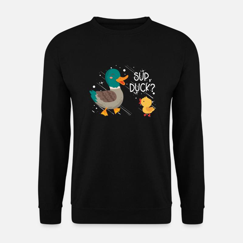 Super canard? - Sweat-shirt Unisexe - noir