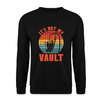 It's not my pole vault pole vaulting - Unisex Sweatshirt - black - Front - Alina (178cm) & Michal (187cm)