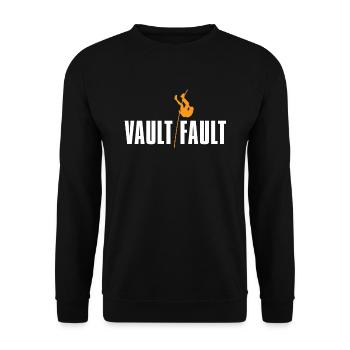 Faille de saut d’athlétisme Bâtons de saut à la perche - Sweat-shirt Unisexe - noir - Devant - Alina (178cm) & Michal (187cm)