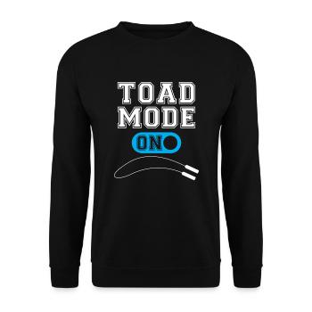 Toad mode for skipping rope Skipping rope training - Unisex Sweatshirt - black - Front - Alina (178cm) & Michal (187cm)