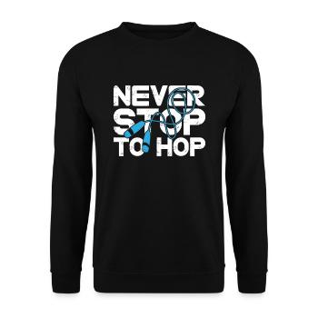Never Stop To Hope Skipping Rope Skipping Rope - Unisex Sweatshirt - black - Front - Alina (178cm) & Michal (187cm)