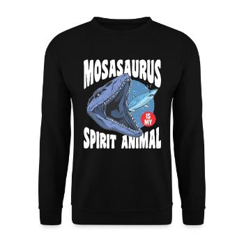 Biologiste marin Mosasaurus Temps Dinosaure - Sweat-shirt Unisexe - noir - Devant - Alina (178cm) & Michal (187cm)