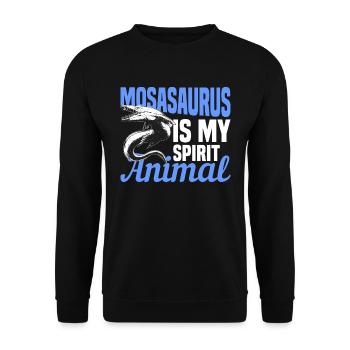 Biologiste marin Mosasaurus Time Dinosaures - Sweat-shirt Unisexe - noir - Devant - Alina (178cm) & Michal (187cm)