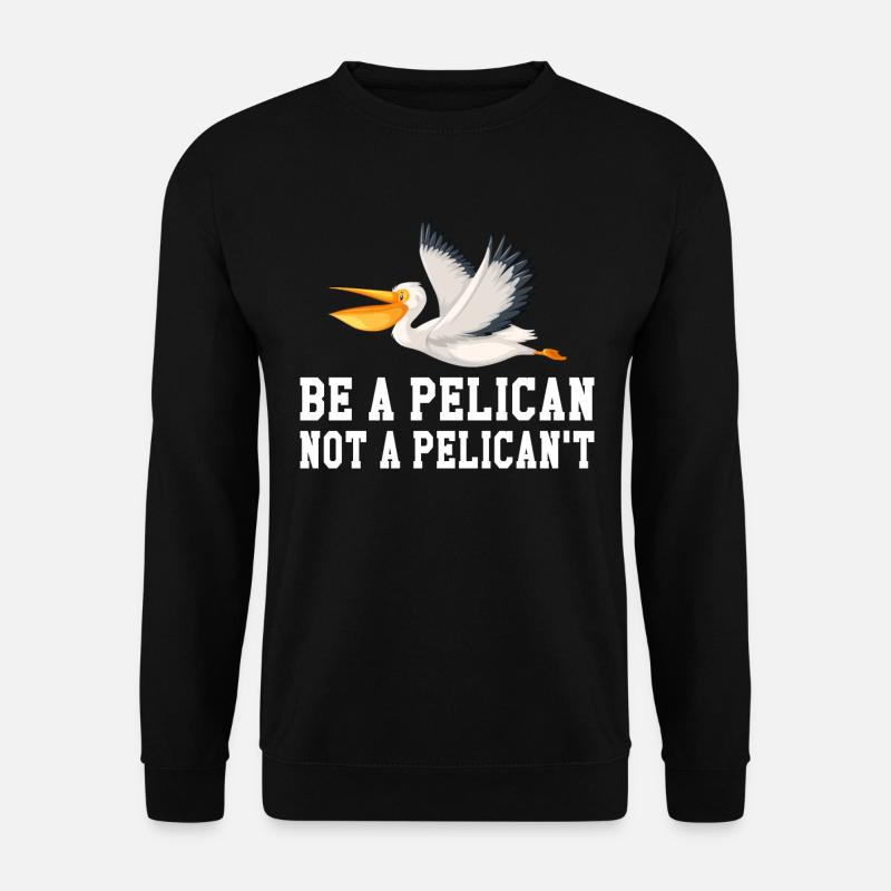 Pelikan Pelikane Vögel Wasservogel - Unisex Pullover - Schwarz