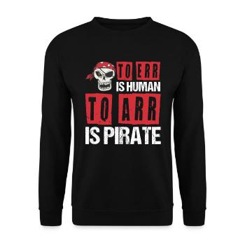 Pirate Kids Skull Party Pirates - Sweat-shirt Unisexe - noir - Devant - Alina (178cm) & Michal (187cm)