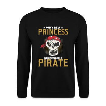 Corsaire de partie de crâne de pirate enfants - Sweat-shirt Unisexe - noir - Devant - Alina (178cm) & Michal (187cm)