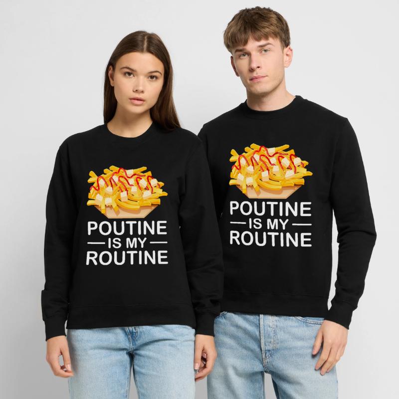 Poutine Canada Spécialité de restauration rapide Sweat-shirt Unisexe