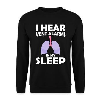 Respiratory therapists Respiratory therapist Occupational therapists - Unisex Sweatshirt - black - Front - Alina (178cm) & Michal (187cm)
