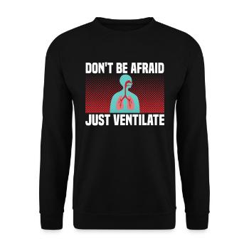 Respiratory therapists Respiratory therapist Occupational therapists - Unisex Sweatshirt - black - Front - Alina (178cm) & Michal (187cm)
