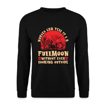 Les infirmières peuvent reconnaître que la pleine lune - Sweat-shirt Unisexe - noir - Devant - Alina (178cm) & Michal (187cm)