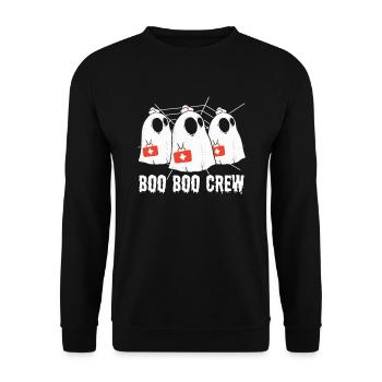 Boo Boo Crew Halloween-party-halloween-kostüm - Unisex Pullover - Schwarz - Vorne - Alina (178cm) & Michal (187cm)