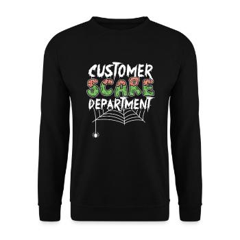 Customer Service of the Customer Service Department - Unisex Sweatshirt - black - Front - Alina (178cm) & Michal (187cm)