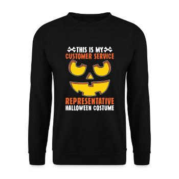 This is My Customer Service Representative - Unisex Sweatshirt - black - Front - Alina (178cm) & Michal (187cm)