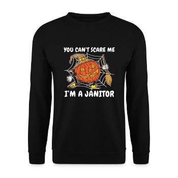 Can't scare me, I'm a - Unisex Sweatshirt - black - Front - Alina (178cm) & Michal (187cm)