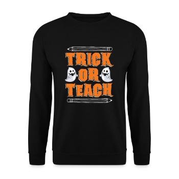 Truc ou enseigner à l’enseignant de l’école primaire préscolaire - Sweat-shirt Unisexe - noir - Devant - Alina (178cm) & Michal (187cm)