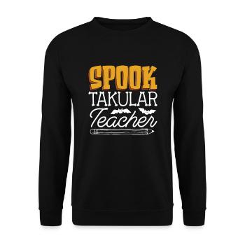 Spook Takular Teacher Grundschullehrer - Unisex Pullover - Schwarz - Vorne - Alina (178cm) & Michal (187cm)