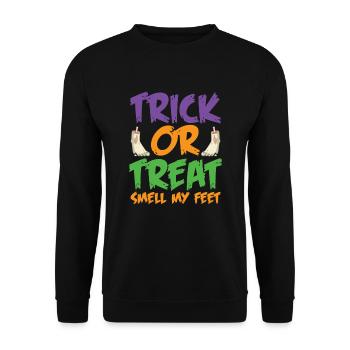 Sweet or sour smell my feet - Unisex Sweatshirt - black - Front - Alina (178cm) & Michal (187cm)