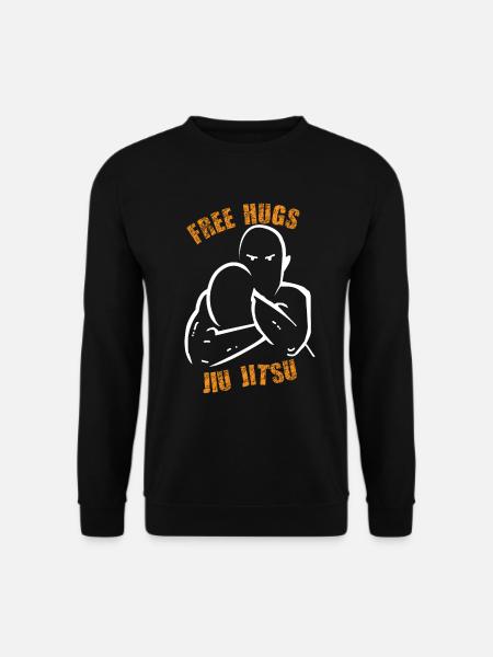 Free Hugs Judo Jiu-Jitsu BJJ Luta MMA Kampfsport - Unisex Pullover - Schwarz
