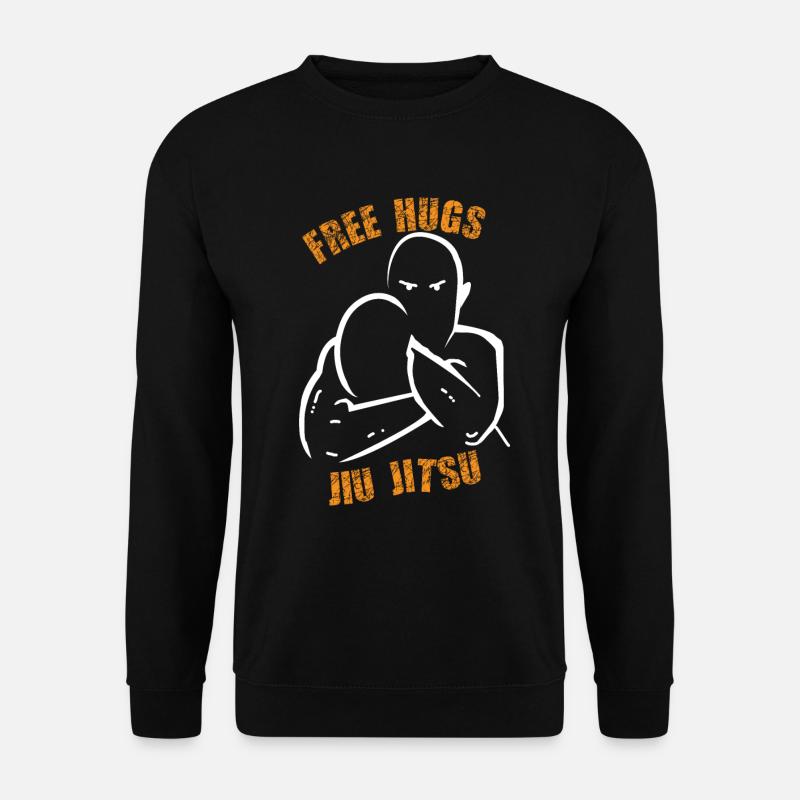 Free Hugs Judo Jiu-Jitsu BJJ Luta MMA Kampfsport - Unisex Pullover - Schwarz