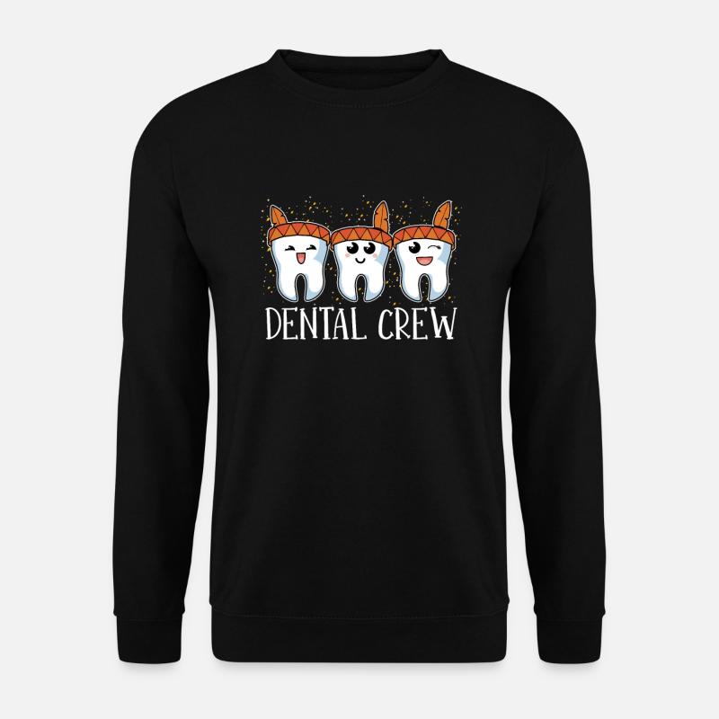 Dental Crew Thanksgiving Zahnarzt Dental - Unisex Pullover - Schwarz