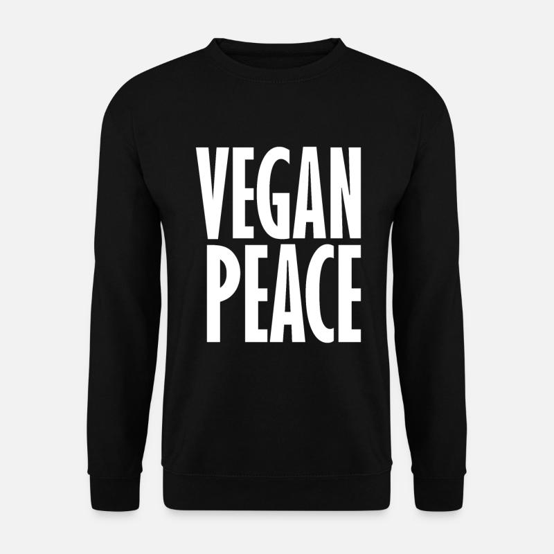 Vegan Peace - Vegan Saying - Unisex Sweatshirt - black