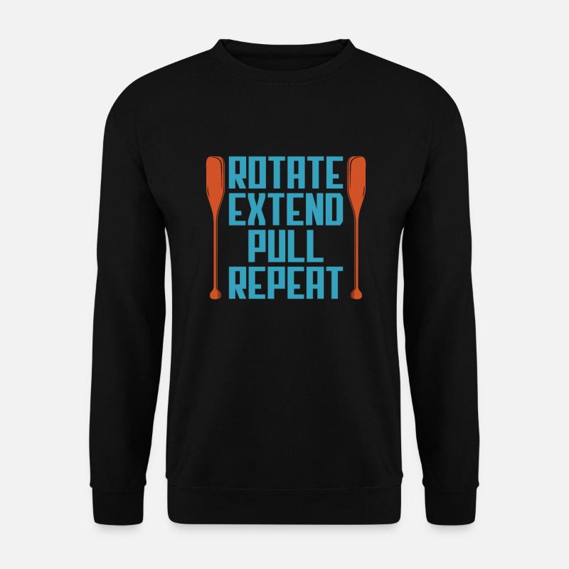 Drehen Erweitern Ziehen Wiederholen - Unisex Pullover - Schwarz