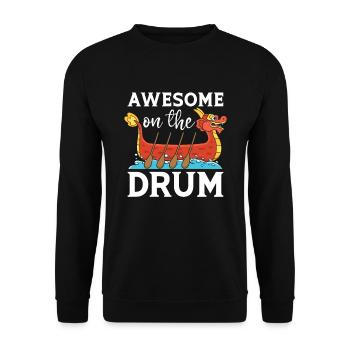 Fantastic on the Drum Dragon Boat Racing - Unisex Sweatshirt - black - Front - Alina (178cm) & Michal (187cm)