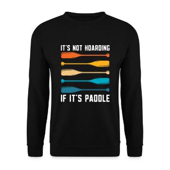 Es Ist Kein Horten, Wenn Es Ein Paddle Dragon Boat - Unisex Pullover - Schwarz - Vorne - Alina (178cm) & Michal (187cm)