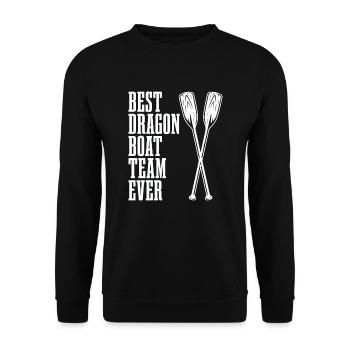 Meilleure équipe de bateau-dragon de tous les temps - Sweat-shirt Unisexe - noir - Devant - Alina (178cm) & Michal (187cm)