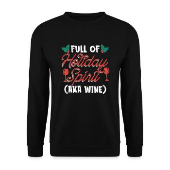 Plein d’ de vacances aka Vin Noël Noël - Sweat-shirt Unisexe - noir - Devant - Alina (178cm) & Michal (187cm)