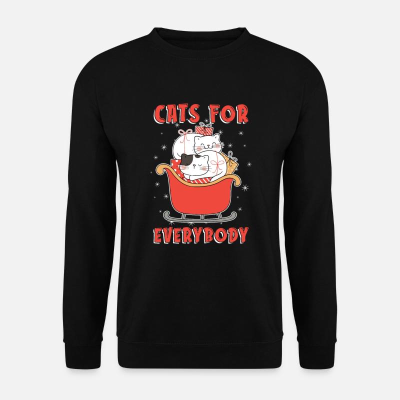 Cats funnier for everyone - Unisex Sweatshirt - black