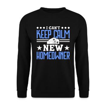 Queen bought homeowner homeowner - Unisex Sweatshirt - black - Front - Alina (178cm) & Michal (187cm)