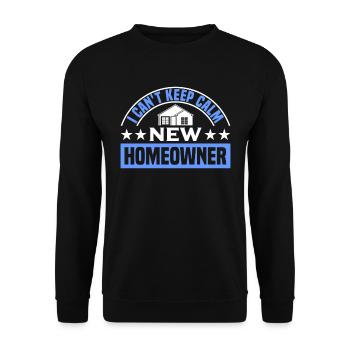 Queen bought homeowner homeowner - Unisex Sweatshirt - black - Front - Alina (178cm) & Michal (187cm)