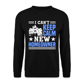 Queen bought homeowner homeowner - Unisex Sweatshirt - black - Front - Alina (178cm) & Michal (187cm)