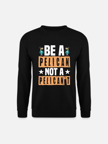 Pélican Pas un Pélican Pélican - Sweat-shirt Unisexe - noir